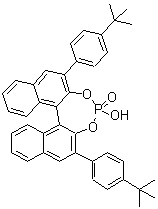 (11bS)-2,6-Bis[4-(1,1-dimethylethyl)phenyl]-4-hydroxy-dinaphtho[2,1-d:1',2'-f][1,3,2]dioxaphosphepin 4-oxide molecular structure (CAS 1217901-32-0)