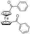 1,1'-二苯甲酰基二茂铁分子结构 (CAS 12180-80-2)