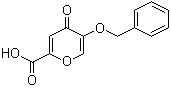 5-苄氧基-4-吡喃酮-2-羧酸分子结构 (CAS 1219-33-6)