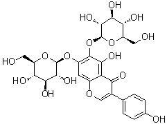 6,7-双(beta-D-吡喃葡萄糖基氧基)-5-羟基-3-(4-羟基苯基)-4H-1-苯并吡喃-4-酮分子结构 (CAS 1219001-04-3)