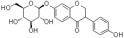 (-)-Dihydrodaidzin molecular structure (CAS 121927-96-6)