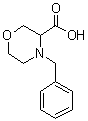 4-(Phenylmethyl)-3-morpholinecarboxylic acid molecular structure (CAS 1219426-63-7)