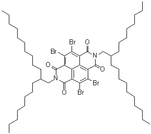 4,5,9,10-Tetrabromo-2,7-bis(2-octyldodecyl)benzo[lmn][3,8]phenanthroline-1,3,6,8(2H,7H)-tetrone molecular structure (CAS 1219501-17-3)