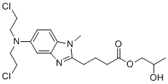 苯达莫司汀丙基烯乙二醇酯1分子结构 (CAS 1219709-88-2)