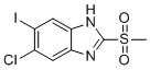 5-chloro-6-iodo-2-(methylsulfonyl)-1H-Benzimidazole molecular structure (CAS 1219741-19-1)
