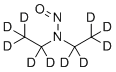 结构式 CAS# 1219794-54-3, N-亚硝基-二乙胺D10