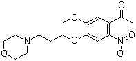 1-[4-(3-(吗啉-4-基)丙氧基-5-甲氧基-2-硝基苯基]乙酮分子结构 (CAS 1219937-96-8)