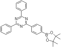 2,4-Diphenyl-6-[4-(4,4,5,5-tetramethyl-1,3,2-dioxaborolan-2-yl)phenyl]-1,3,5-triazine molecular structure (CAS 1219956-23-6)