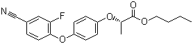 氰氟草酯分子结构 (CAS 122008-85-9)