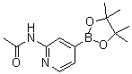 N-[4-(4,4,5,5-四甲基-1,3,2-二氧硼杂环戊烷-2-基)吡啶-2-基]乙酰胺分子结构 (CAS 1220220-21-2)