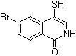 6-溴-4-巯基-1(2H)-异喹啉酮分子结构 (CAS 1220230-57-8)
