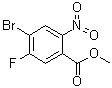 4-溴-5-氟-2-硝基苯甲酸甲酯分子结构 (CAS 1220886-29-2)