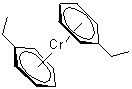 二(乙基苯基)铬分子结构 (CAS 12212-68-9)