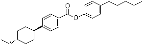 4'-反式-乙基环己基苯甲酸 4-戊基苯酯分子结构 (CAS 122230-64-2)