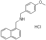 N-[(4-Methoxyphenyl)methyl]-1-naphthalenemethanamine hydrochloride (1:1) molecular structure (CAS 1222781-70-5)