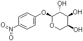 结构式 CAS# 1223-07-0, 对硝基苯基 alpha-L-阿拉伯吡喃糖苷