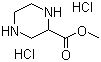 Piperazine-2-carboxylic acid methyl ester dihydrochloride molecular structure (CAS 122323-88-0)