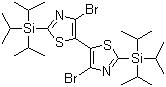 4,4'-Dibromo-2,2'-bis(triisopropylsilyl)-5,5'-bithiazole molecular structure (CAS 1223559-98-5)