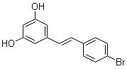 5-[(1E)-2-(4-溴苯基)乙烯基]-1,3-苯二酚分子结构 (CAS 1224713-90-9)
