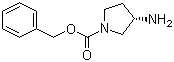 (R)-1-Cbz-3-aminopyrrolidine molecular structure (CAS 122536-73-6)
