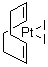 (1,5-环辛二烯)二碘化铂分子结构 (CAS 12266-72-7)