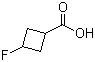 3-氟环丁烷羧酸分子结构 (CAS 122665-96-7)