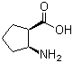 (1R,2S)-2-氨基环戊烷甲酸分子结构 (CAS 122672-46-2)