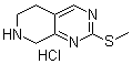 5,6,7,8-Tetrahydro-2-(methylthio)pyrido[3,4-d]pyrimidine hydrochloride molecular structure (CAS 1226776-81-3)