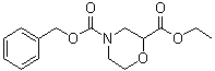 2,4-Morpholinedicarboxylic acid 2-ethyl 4-(phenylmethyl) ester molecular structure (CAS 1226776-83-5)