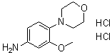 3-Methoxy-4-(4-morpholinyl)benzenamine dihydrochloride molecular structure (CAS 1226776-91-5)