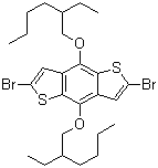2,6-Dibromo-4,8-bis[(2-ethylhexyl)oxy]benzo[1,2-b:4,5-b']dithiophene molecular structure (CAS 1226782-13-3)