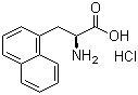 3-(1-萘基)-L-丙氨酸盐酸盐分子结构 (CAS 122745-10-2)