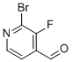 2-溴-3-氟异烟醛分子结构 (CAS 1227572-94-2)