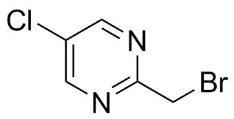 2-(溴甲基)-5-氯嘧啶分子结构 (CAS 1227577-50-5)