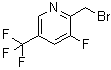 2-(溴甲基)-3-氟-5-(三氟甲基)吡啶分子结构 (CAS 1227583-97-2)