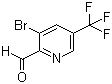 3-Bromo-5-(trifluoromethyl)-2-pyridinecarboxaldehyde molecular structure (CAS 1227601-42-4)