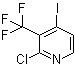 2-氯-4-碘-3-(三氟甲基)吡啶分子结构 (CAS 1227603-55-5)