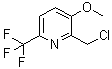 2-(Chloromethyl)-3-methoxy-6-(trifluoromethyl)pyridine molecular structure (CAS 1227606-47-4)