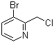 3-溴-2-(氯甲基)吡啶分子结构 (CAS 122851-69-8)