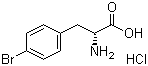 4-溴-D-苯丙氨酸盐酸盐分子结构 (CAS 122852-33-9)
