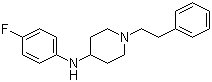 4-对氟苯基氨基-1-苯乙基哌啶分子结构 (CAS 122861-41-0)