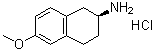 (2S)-1,2,3,4-Tetrahydro-6-methoxy-2-naphthalenamine hydrochloride (1:1) molecular structure (CAS 1229244-88-5)