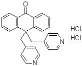 10,10-二(4-吡啶基甲基)-9(10H)-蒽酮二盐酸盐分子结构 (CAS 122955-13-9)