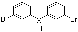 2,7-二溴-9,9-二氟芴分子结构 (CAS 1229603-71-7)