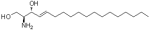 D-erythro-Sphingosine molecular structure (CAS 123-78-4)