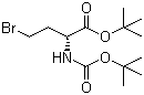 (R)-4-Bromo-2-[[(tert-butoxy)carbonyl]amino]butanoic acid tert-butyl ester molecular structure (CAS 123004-74-0)