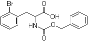 2-溴-N-[苄氧羰基]-DL-苯丙氨酸分子结构 (CAS 123098-44-2)