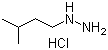 (3-Methylbutyl)hydrazine hydrochloride molecular structure (CAS 1231245-19-4)