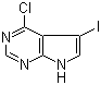 4-氯-5-碘-7H-吡咯并[2,3-d]嘧啶分子结构 (CAS 123148-78-7)