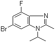 6-溴-4-氟-2-甲基-1-(1-甲基乙基)-1H-苯并咪唑分子结构 (CAS 1231930-33-8)